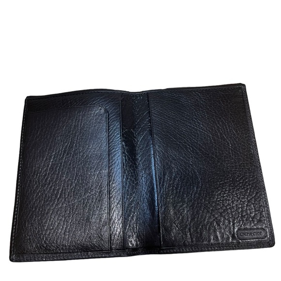 COACH Vintage Brown Leather Passport Wallet with Book - Picture 2 of 8